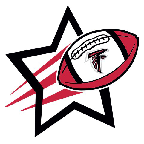 Atlanta Falcons Football Goal Star logo iron on paper